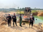 Polda Riau Musnahkan 525 Rakit PETI di Kuansing, 56 Titik Dipasangi Plang Larangan