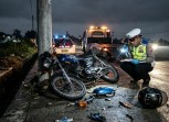 Kecelakaan Tunggal di Kawasan Proyek Jalan Arifin Ahmad, Dua Orang Luka Ringan