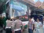 Hari ke-4 Operasi Keselamatan, Satlantas Polresta Pekanbaru Gelar Ramp Check dan Periksa Kesehatan Sopir Bus