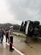 Fortuner Tergelincir di Tol Bangkinang, Satu Luka Berat dan Dua Luka Ringan