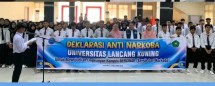 BNNK Pekanbaru Deklarasi Anti Narkoba Bersama Mahasiswa Baru Penerima Beasiswa Sawit