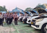 Jelang Operasi Patuh Lancang Kuning 2026, Ditlantas Polda Riau Cek Kendaraan Patroli