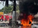 SPBU di Jalintim Pelalawan Terbakar, Api Diduga Berasal dari Minibus Saat Isi Pertalite