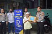 HUT Lalu Lintas ke-70 , Satlantas Polresta Pekanbaru Gelar Giatan Polantas Menyapa Melalui Bakti Kesehatan dan Bakti Sosial