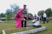 Polres Dumai Gelar Upacara Ziarah di TMP Damai Sentosa Sambut Hari Bhayangkara ke-80