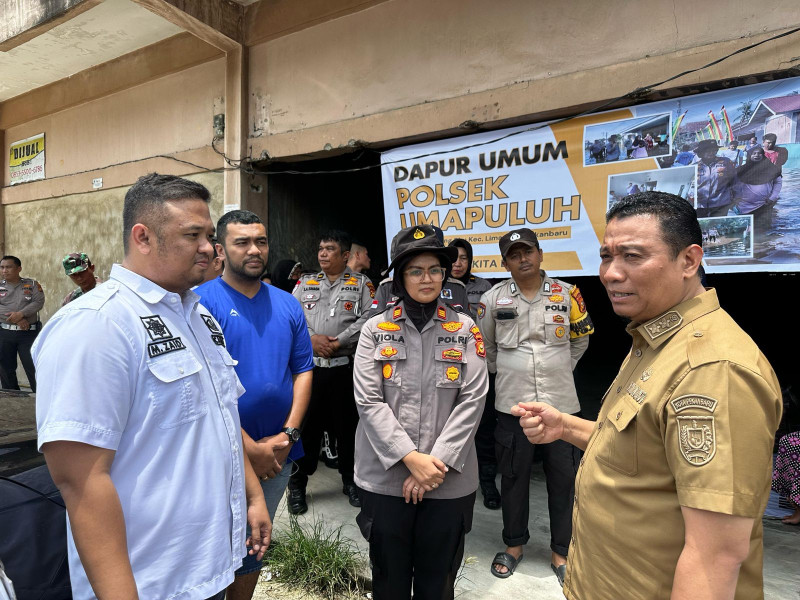 Dirikan Dapur Umum untuk Bantu Masyarakat, Wawako Apresiasi Polsek Limapuluh