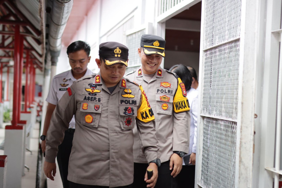 Kapolres Siak Bersama Forkopimda, KPU dan Bawaslu Lakukan Pengecekan Kesiapan TPS Khusus di Rutan Kelas II B Siak