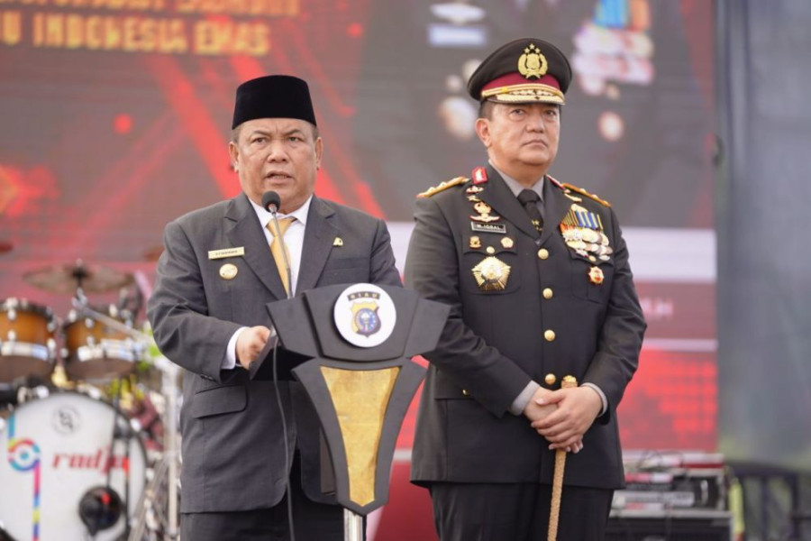 HUT ke-78 Bhayangkara, Pj Gubri SF Hariyanto Apresiasi Polda Riau Jaga Kemanan dan ketertiban