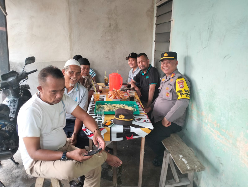 Kapolsek Rumbai Pesisir AKP H. Budi Pramana, S.Psi. Ajak Masyarakat Limbungan Baru Wujudkan Pilkada Damai 2024