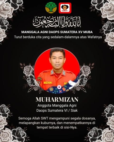 Anggota Manggala Agni Gugur Usai Padamkan Karhutla di Bengkalis