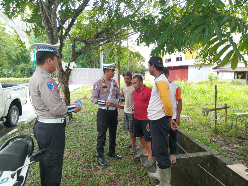 Laksanakan Cooling System, Lantas Polsek Siak Ajak Masyarakat Jaga Kamtibmas dan Tertib Berlalu Lintas