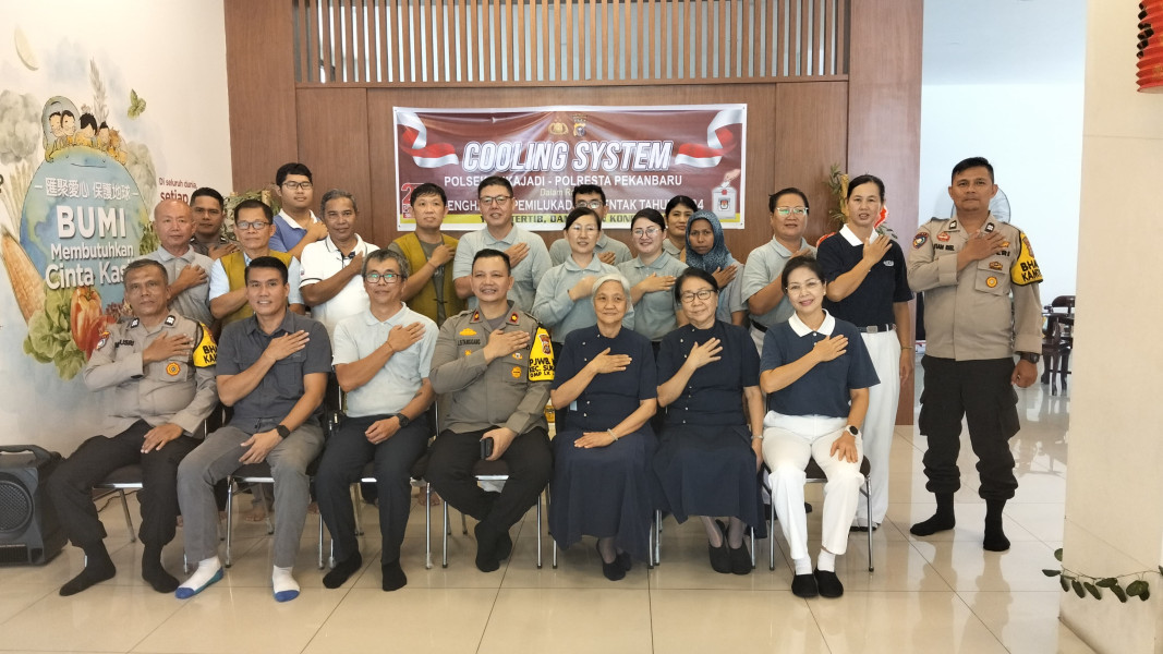 Kapolsek Sukajadi Gelar Cooling System di Yayasan Budha Tzu Chi