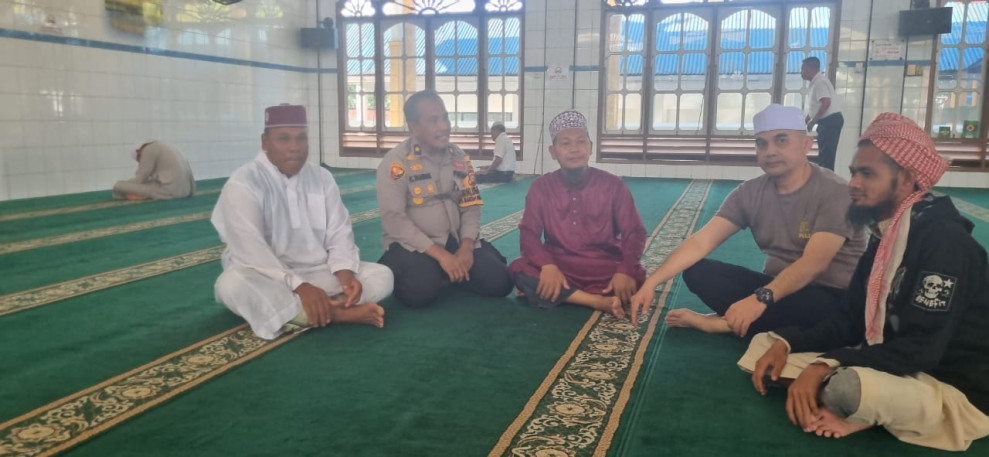 Plh.Kapolsek Bagan Sinembah Polres Rokan Hilir Dalam Rangka Ops Mantap Praja 2024 Gelar Kegiatan Cooling System Pemilu Damai Tahun 2024