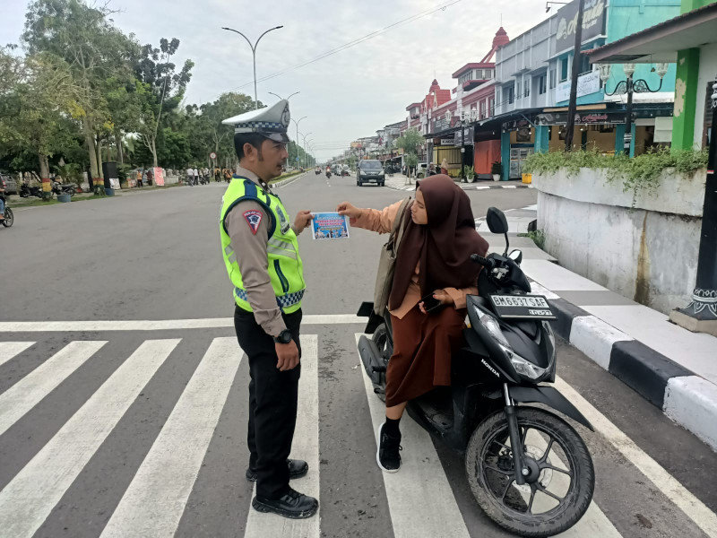 Ditlantas Polda Riau Gelar Bulan Tertib Berkeselamatan, Berikut Tujuh Pelanggaran Menjadi Prioritas Penindakan.