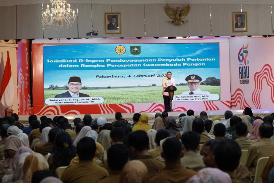 Wamentan Temui Penyuluh Pertanian di Riau, Dorong Swasembada Pangan