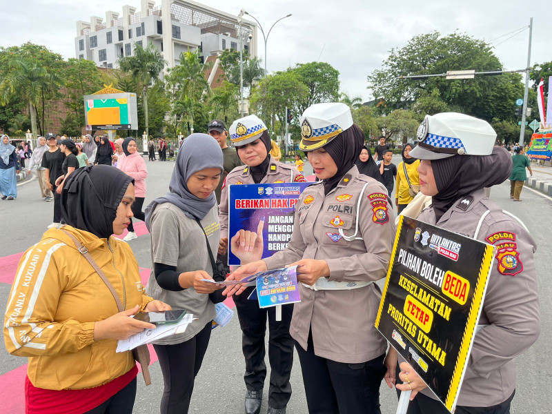 17 Hari Jelang Pencoblosan Pilkada Riau 2024, TIM CS Ditlantas Polda Riau Ajak Masyarakat Riau Tidak Golput