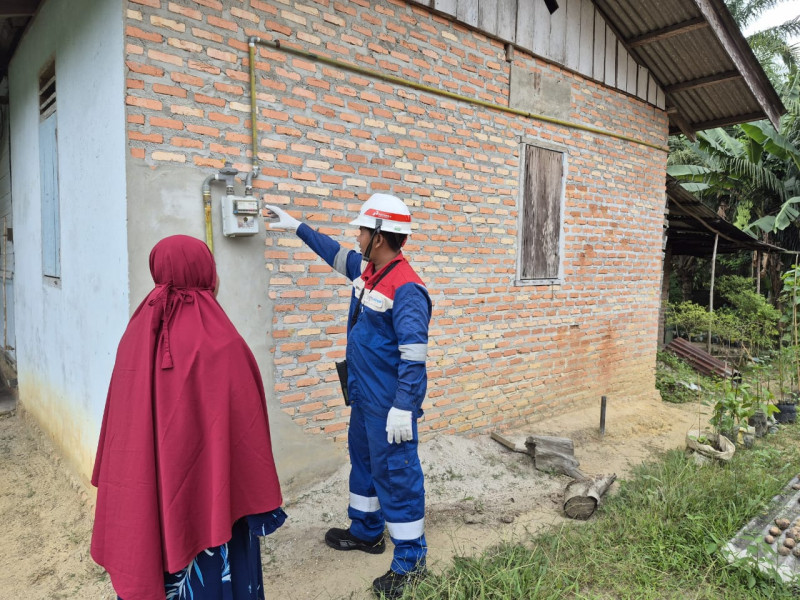 Kelangkaan LPG 3 Kg Tidak Berpengaruh Terhadap Warga Siak, Jargas Rumah Tangga Jadi Solusinya.