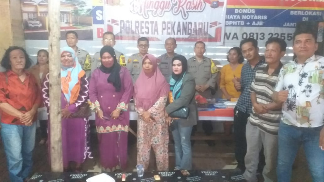 Polresta Pekanbaru Kolaborasi Bersama Polsek Payung Sekaki Gelar Kegiatan Cooling System