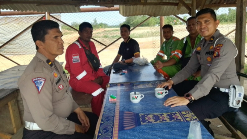 Cooling System, Personel Satlantas Polres Siak Berdialog dengan Masyarakat Mempura