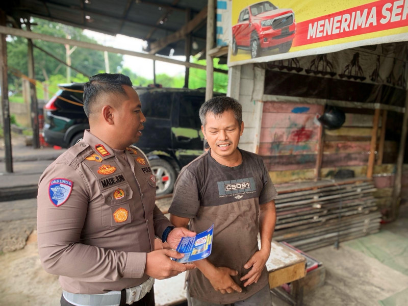 Gelar Sosialisasi ke Bengkel, Polresta Pekanbaru Larang Penjualan Knalpot Racing