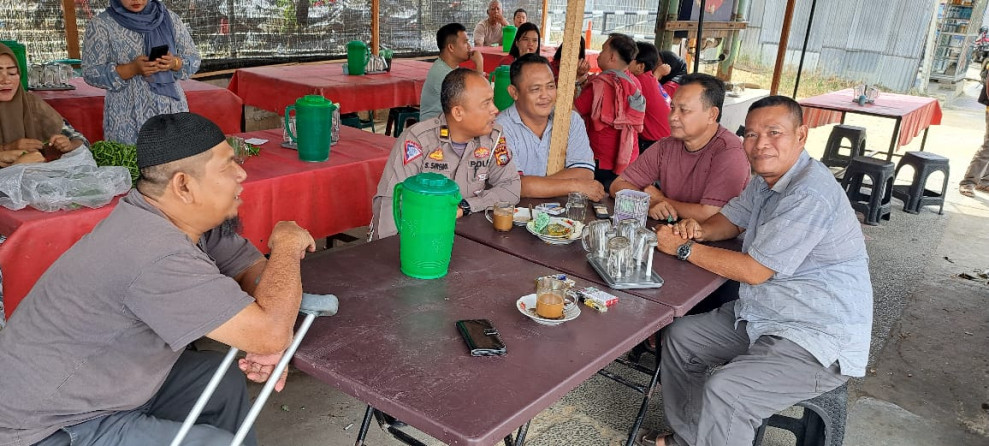 Polsek Bagan Sinembah Gelar Cooling System Saat Coffee Morning