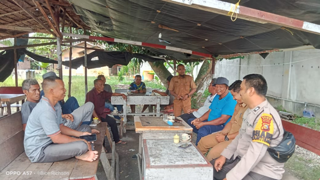 Sambangi Kampung Teluk Masjid, Kapolsek Sungai Apit Gelar Cooling System