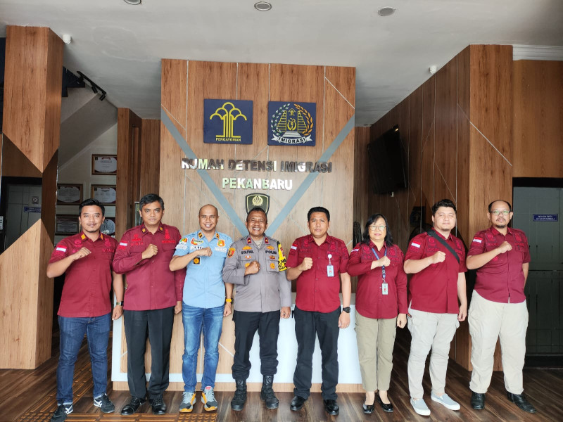 Wujudkan Pilkada Damai Kapolsek Bukit Raya Laksanakan Cooling System Ke Rudenim Pekanbaru