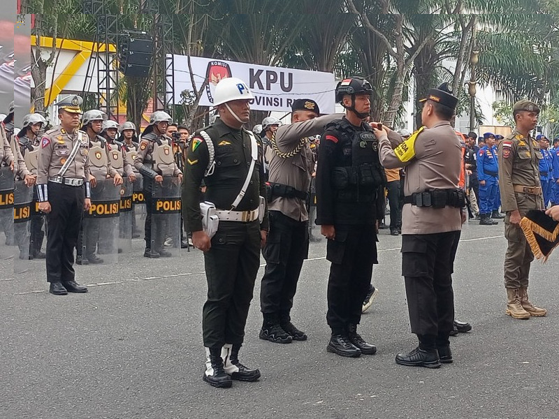 Amankan Pemilu 2024 dari Ancaman Teror, Polda Riau Gelar Operasi Mantap Brata