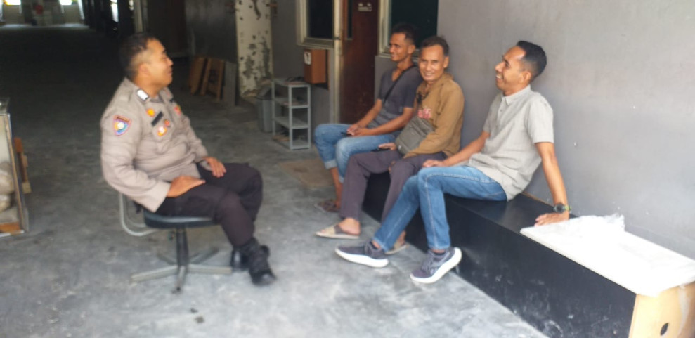 Polsek Pekanbaru Kota Kerjasama Tokoh Masyarakat dan Pemuda Ciptakan Suasana Kondusif