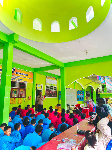 Cooling System, Polsek Kandis Sosialisasikan Pilkada Aman, Sejuk dan Damai Kepada Pemilih Pemula