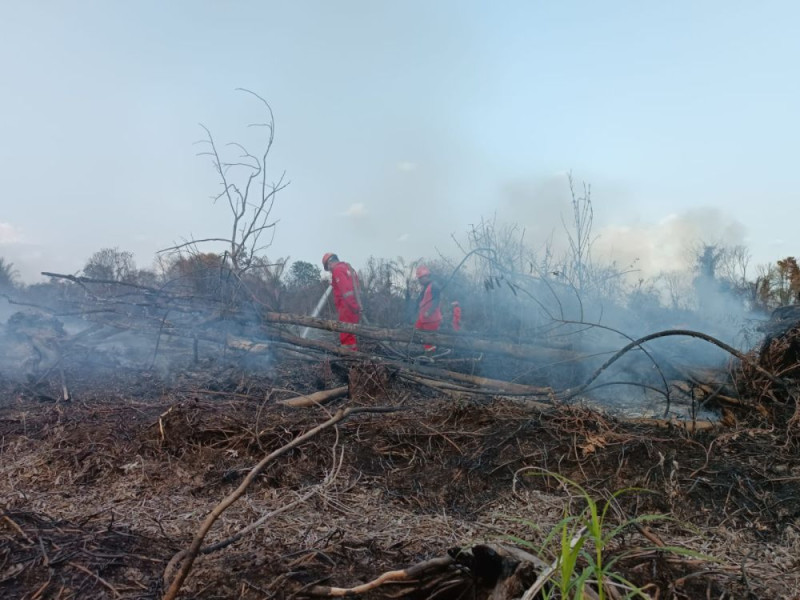 Tim Gabungan Berjibaku Padamkan Karhula