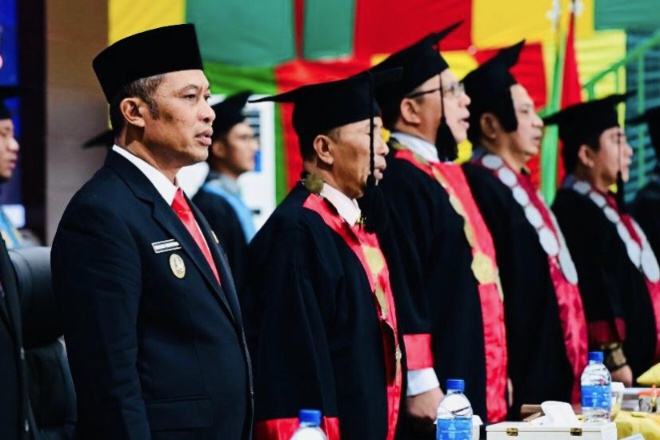 Bagus Santoso Hadiri Wisuda Sarjana STAIN Bengkalis