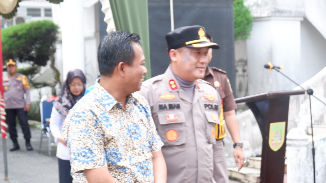 Jaga Kamtibmas Pilkada, Kapolres Rohil bersama PLT Bupati Cooling System Masyarakat