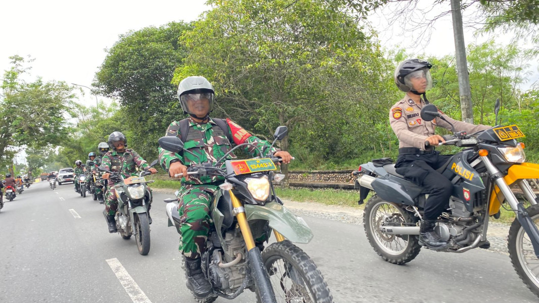 Polresta Pekanbaru Gelar Patroli Skala Besar Pasca Pelantikan Gubernur dan Wali Kota