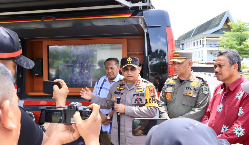 Pengamanan May Day di Siak Berbasis Teknologi