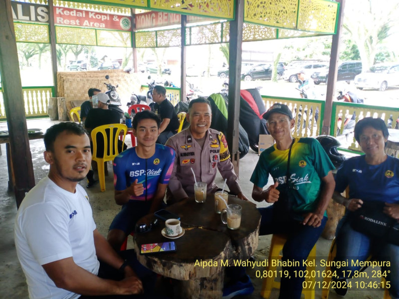 Giat di Kelurahan Sungai Mempura, Bhabinkamtibmas Berikan Himbauan Agar Warga Tidak Terprovokasi Pasca Pilkada Siak