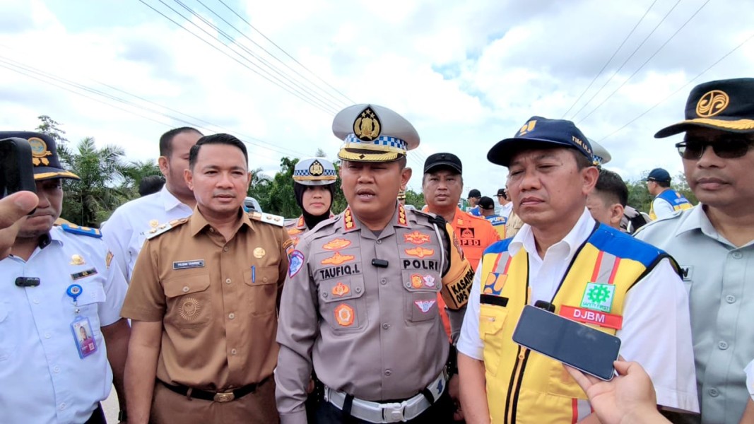 Guna Memastikan Keamanan Pemudik, Dirlantas Polda Riau Tinjau Jalur Mudik di Pelalawan,