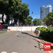 Jalan Depan Kantor KPU Ditutup Jelang Pengumunan Hasil Pilpres 2024