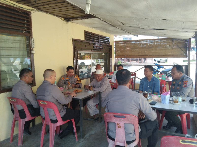 Polsek Bagan Sinembah Polres Rokan Hilir Ajak Tokoh Masyarakat Bagan Batu Ciptakan Pilkada Damai 2024