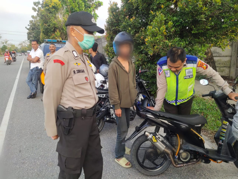 Puluhan Motor Diamankan Polsek Tampan