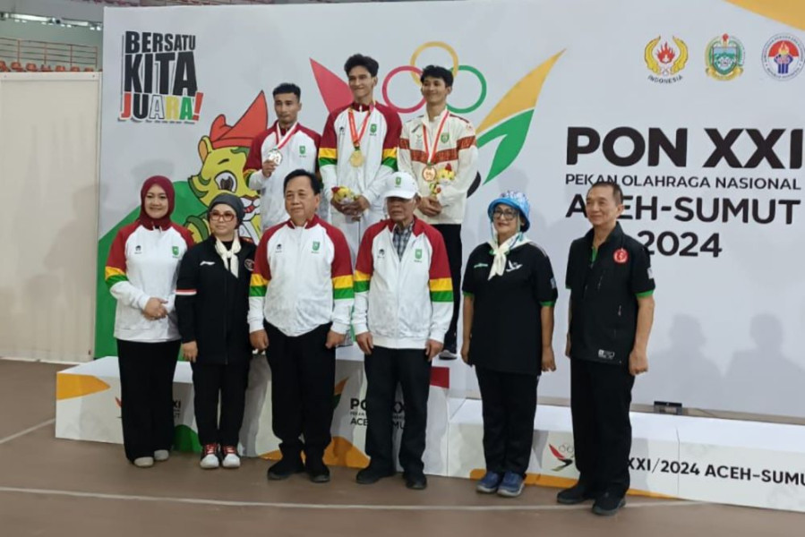 Lagi, Pesenam Riau Abiyu Rafi Sumbang Emas Kedua di PON XXI Aceh-Sumut