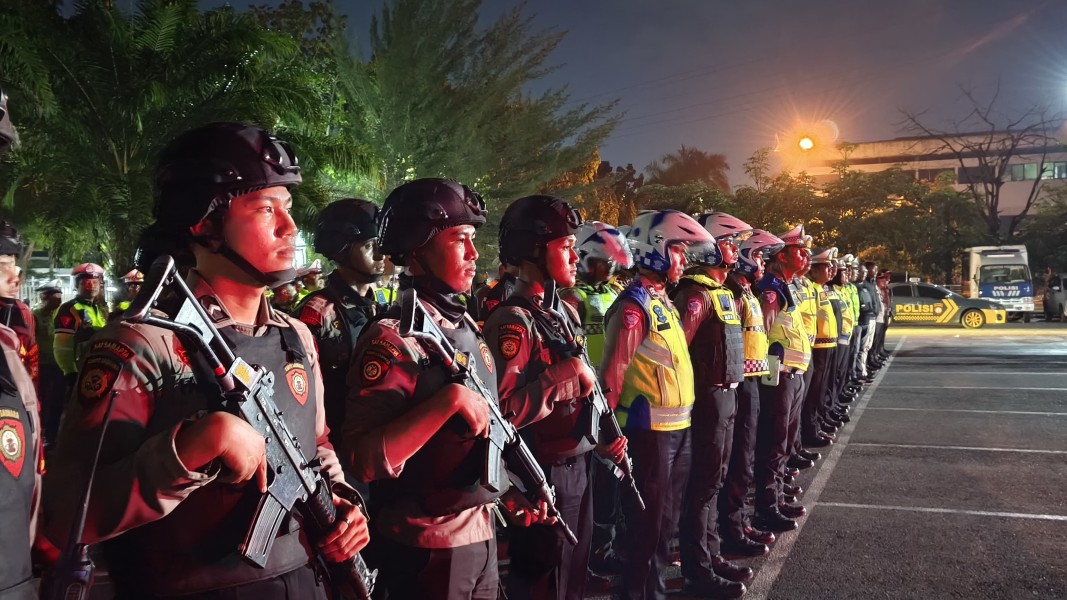 Antisipasi Premanisme Dan Geng Motor Polda Riau Dan Jajaran Gelar Patroli Skala Besar.