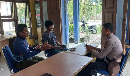 Cooling System , Bhabinkamtibmas Polsek Siak Ajak Pemuda Ciptakan Kondisi Kondusif dan Sukseskan Pilkada Serentak
