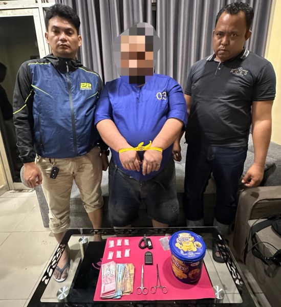 Operasi Sarang Narkoba di Dumai, Polisi Tangkap Bandar dan Sita 15,3 Gram Sabu