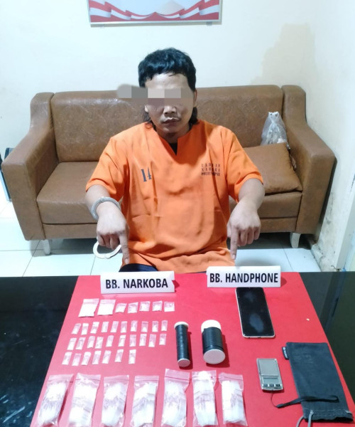 Polisi Sita 34 Paket Sabu Siap Edar Dari Seorang Pria di Kampar