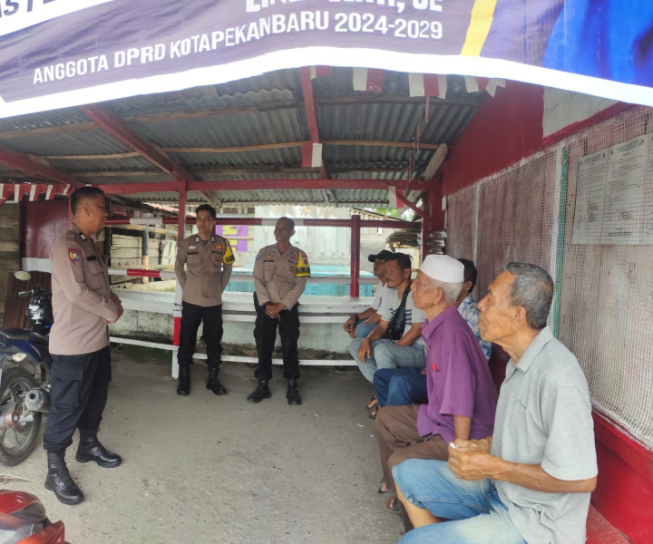Kapolsek Rumbai Pesisir Ajak Warga Lembah Damai wujudkan Keamanan selama  Pilkada 2024 Demi Kondusivitas Wilayah