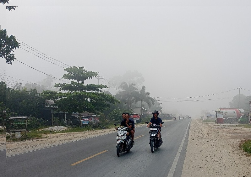 60 Hotspot Karhutla Kembali Terdeteksi di Riau, Jarak Pandang Pekanbaru 400 Meter