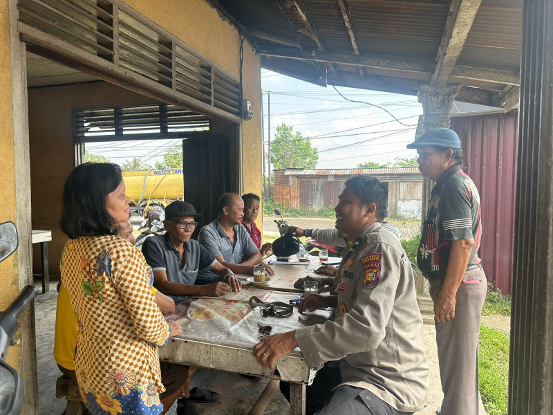 Beri Pesan Kamtibmas, Polsek Rumbai Gelar Cooling System di Kelurahan Palas