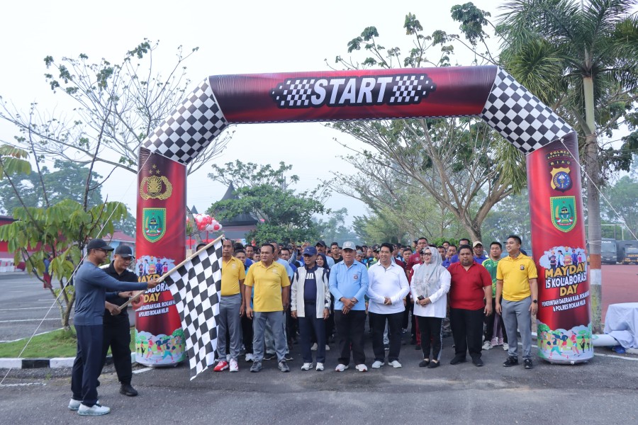 Pimpin Peringatan Hari Buruh Sedunia (May Day) 2025, Kapolres Rokan Hilir Ajak Tanam Pohon Dan Olahraga Bersama