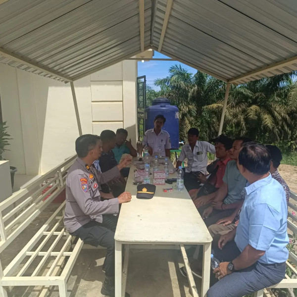 Polsek Bagan Sinembah Ajak Masyarakat Meranti Makmur Ciptakan Pilkada Damai 2024